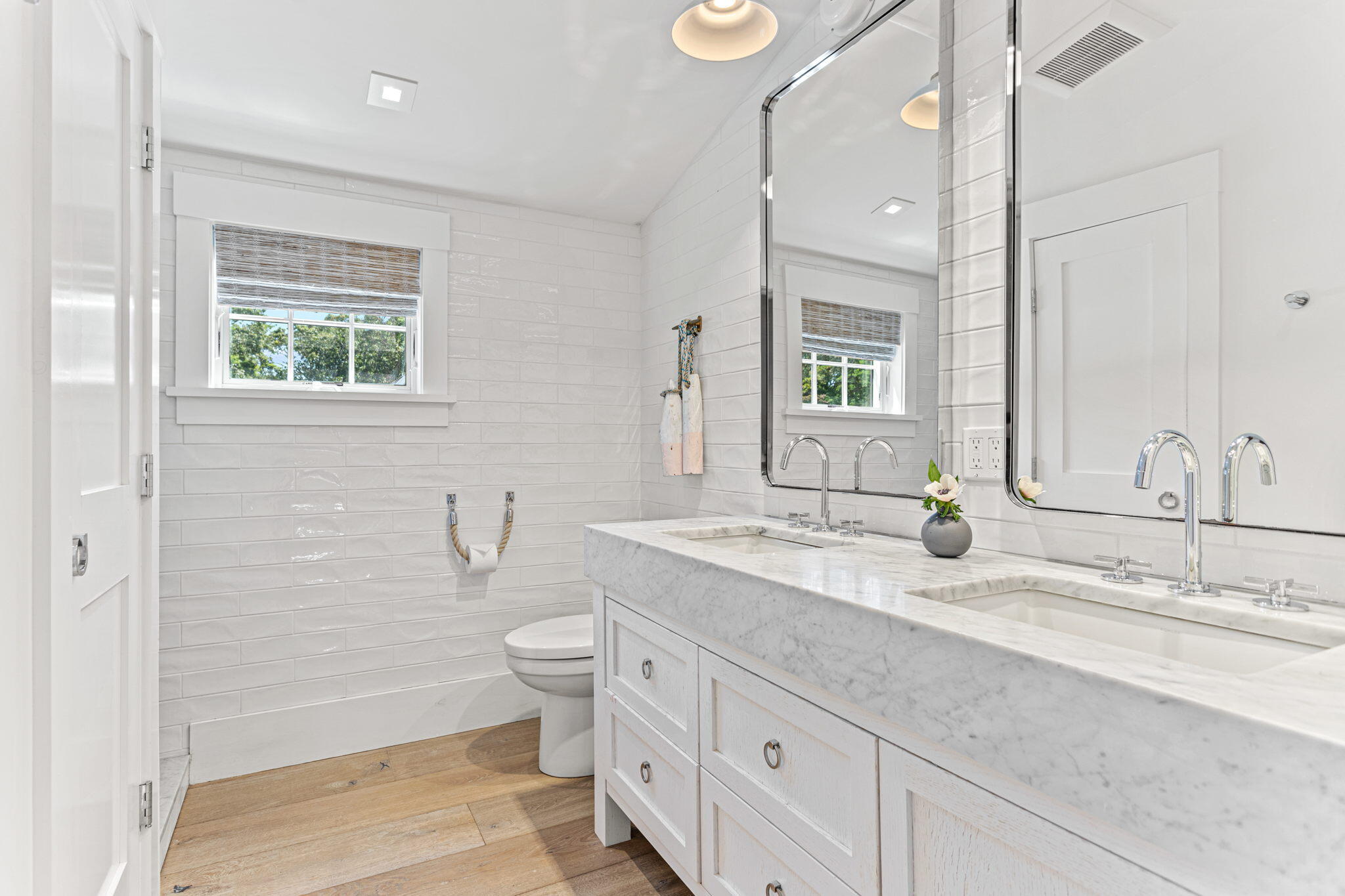 149 Old Stage Road Centerville, MA 02632 - Photo 43 of 69 a bathroom with a granite countertop sink mirror and a toilet