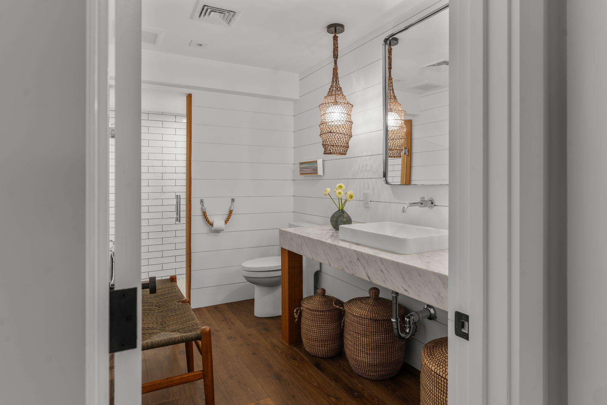 149 Old Stage Road Centerville, MA 02632 - Photo 48 of 69 a bathroom with a sink and a mirror