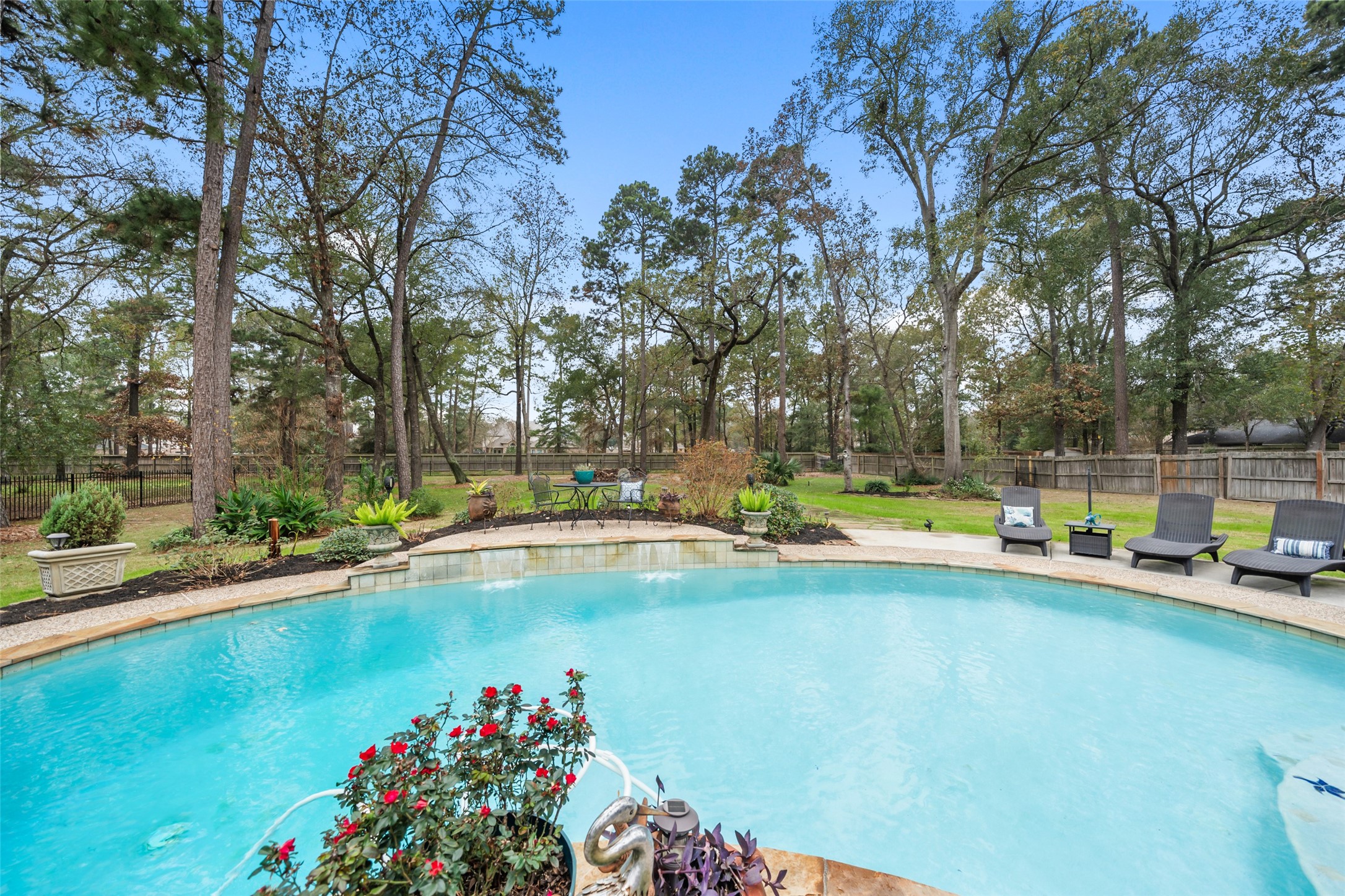 30719 Aldine Westfield Road Spring, TX 77386 - Photo 34 of 35 Pool and Backyard View