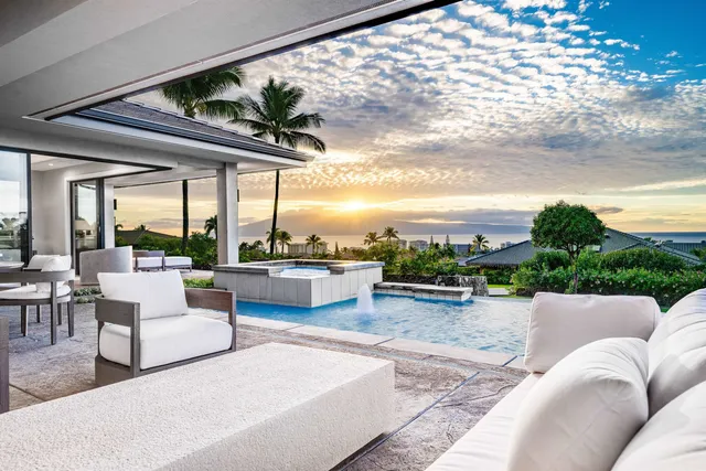 a view of outdoor space with seating area