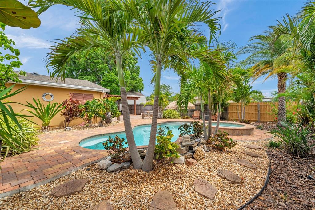 4815 Plantation Drive Tampa, FL 33615 - Photo 38 of 43 a view of a backyard with plants and palm trees