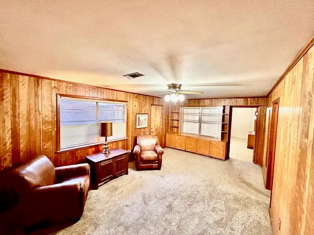 an empty room with window