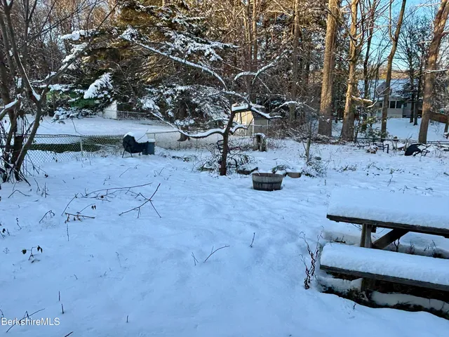 a view of a terrace with a bench