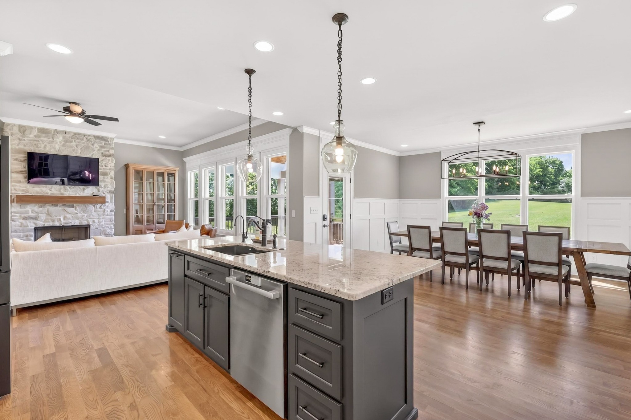1176 Iron Bridge Road Columbia, TN 38401 - Photo 10 of 53 a kitchen with stainless steel appliances granite countertop a stove and kitchen island