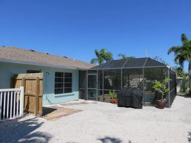 a house view with a garden space