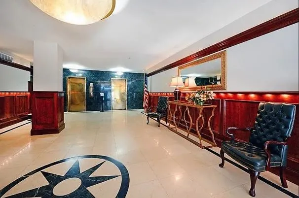 a view of a building with a street