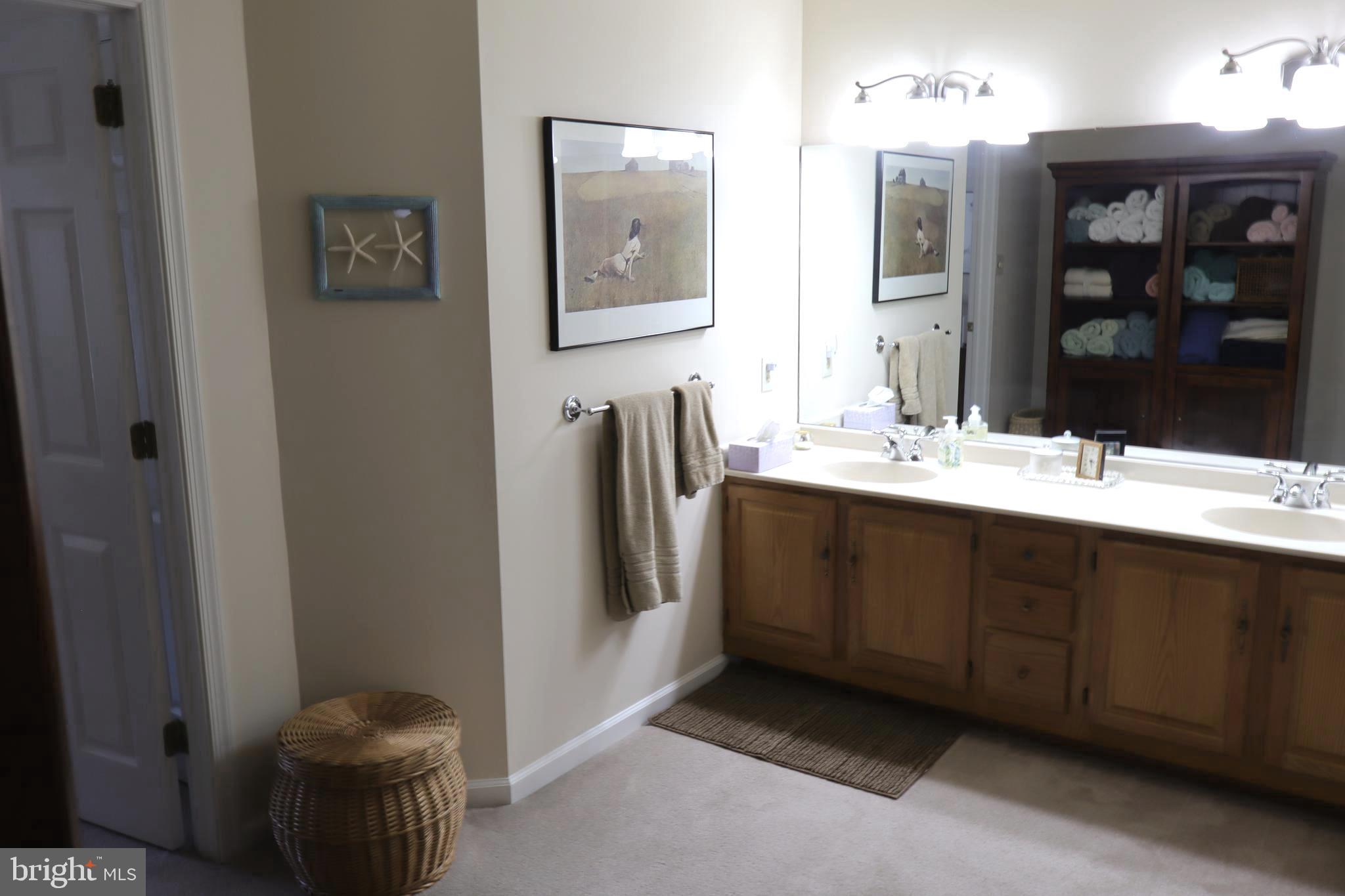 118 Primrose Lane Reading, PA 19610 - Photo 27 of 36 a bathroom with a double vanity sink and a mirror