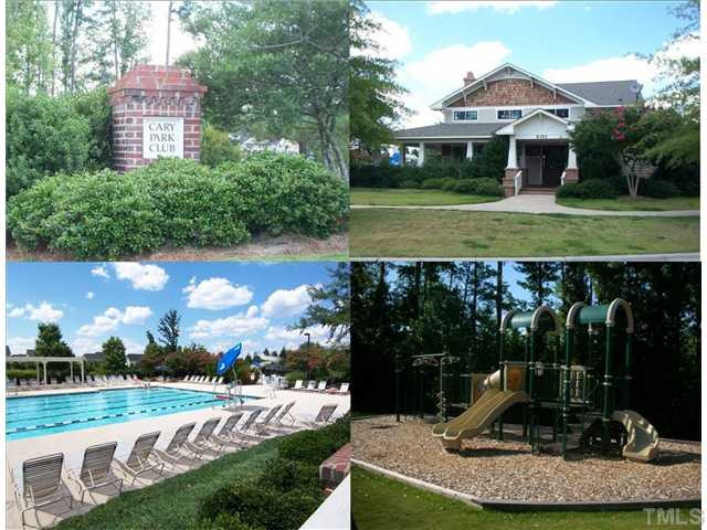 114 Lantern Ridge Lane Cary, NC 27519 - Photo 24 of 25 The Cary Park Club consists of a clubhouse, 2 pools, athletic fields and a new playground. The pools include a lap pool which is home to the Cary Park Swim Team and zero entry tot pool with a waterslide. Membership is available to all Cary Park residents. Swimming Pool/Hot Tub/Sauna