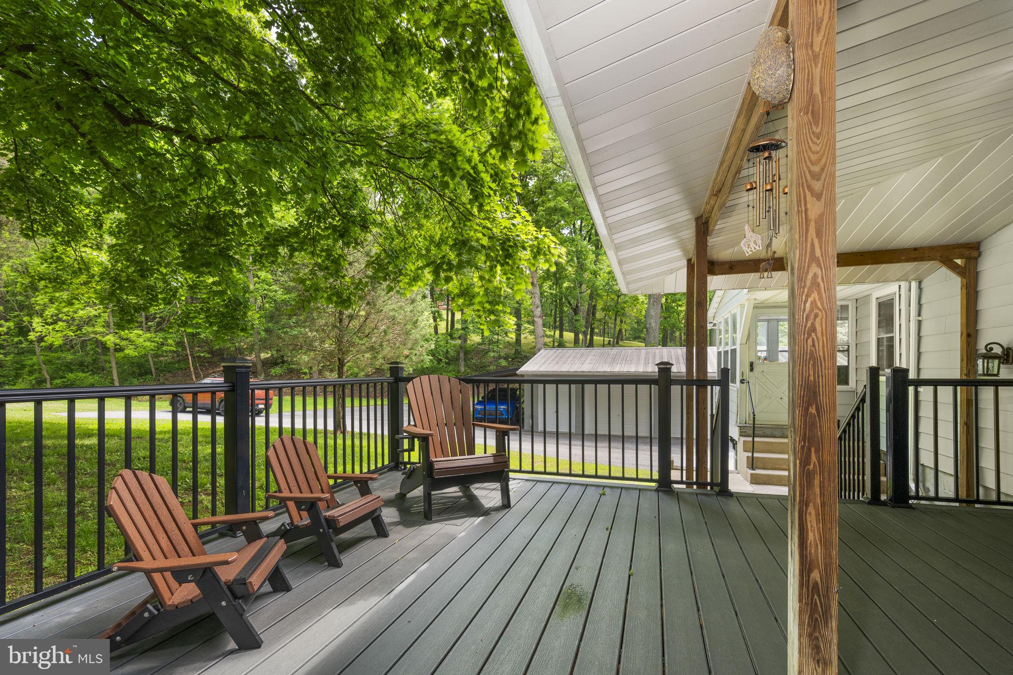 111 Garfield Road Leesport, PA 19533 - Photo 5 of 46 Serene deck embraced by nature.