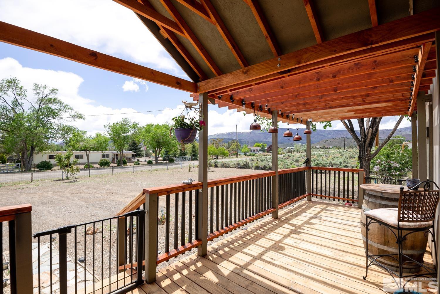 3904 Walker View Road Wellington, NV 89444 - Photo 27 of 37 a view of a balcony with wooden floor