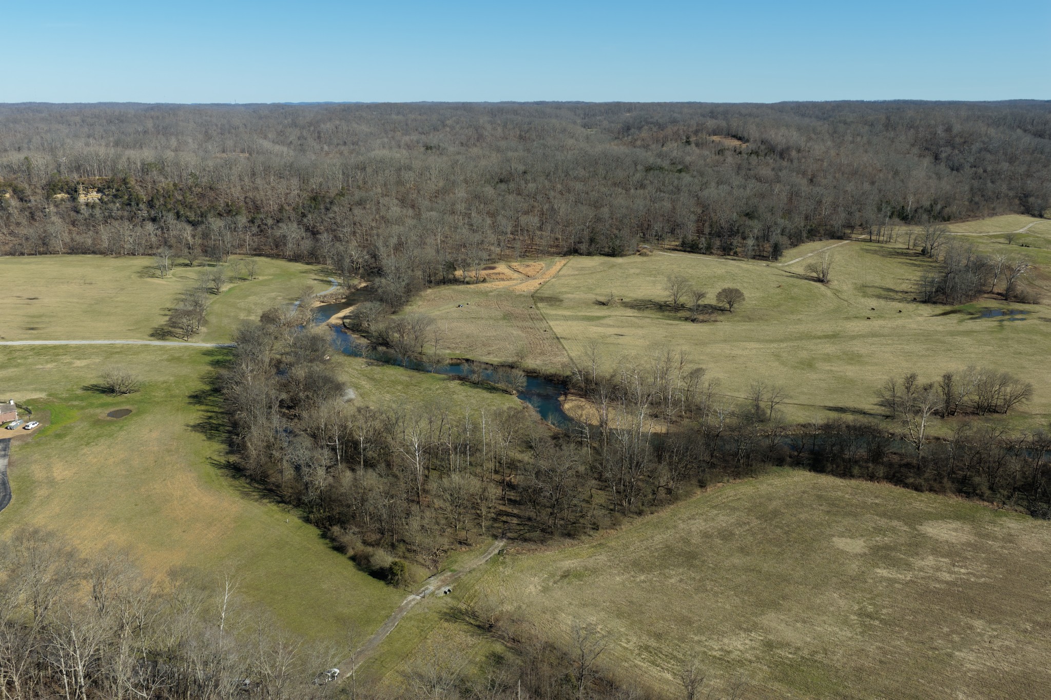 0 Old Harding Road Franklin, TN 37064 - Photo 14 of 28 a view of a dry yard with wooden fence