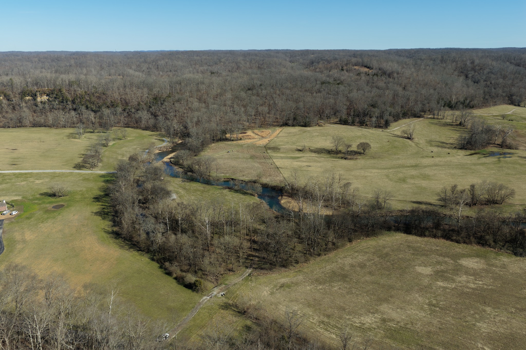 0 Old Harding Road Franklin, TN 37064 - Photo 15 of 28 a view of a dry yard with wooden fence