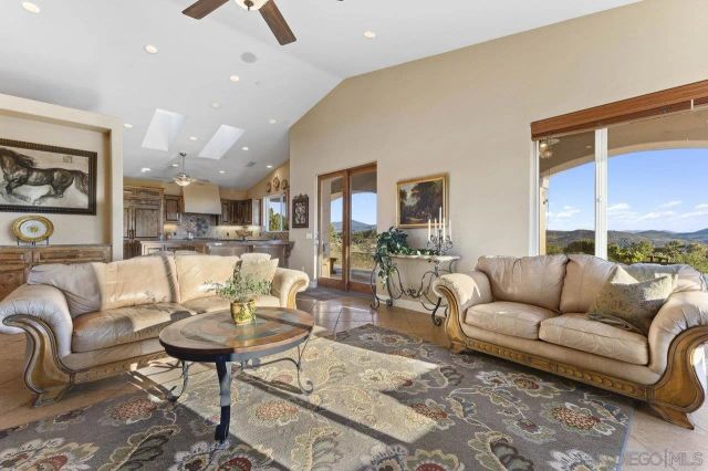 a kitchen with lots of counter top space