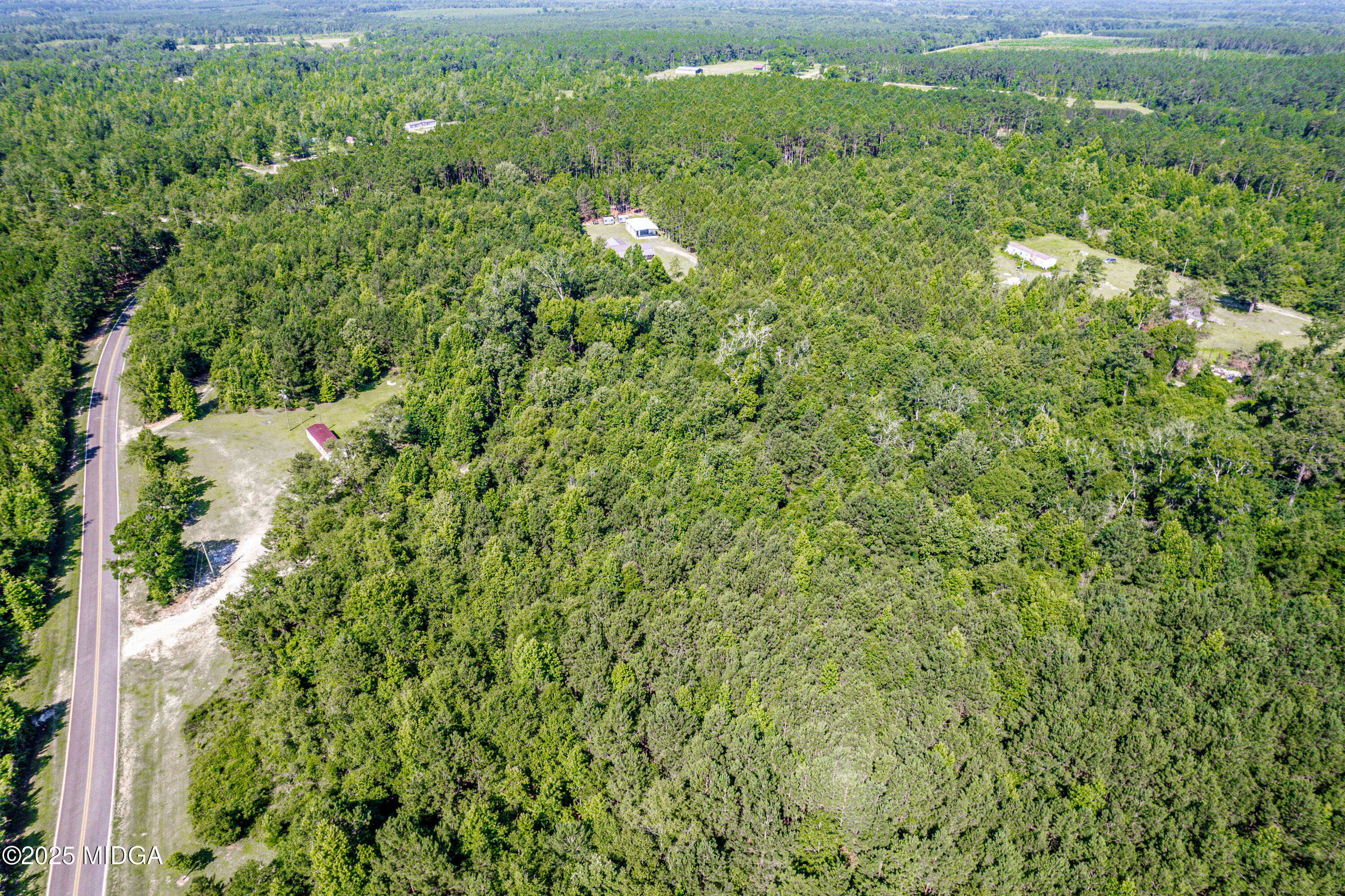 1866 McLendon Road Dublin, GA 31021 - Photo 44 of 48 a view of a big yard with lots of green space and deers