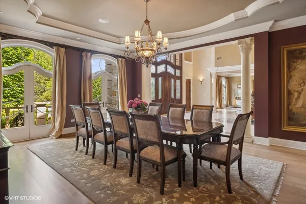 a kitchen with stainless steel appliances granite countertop a stove and a refrigerator