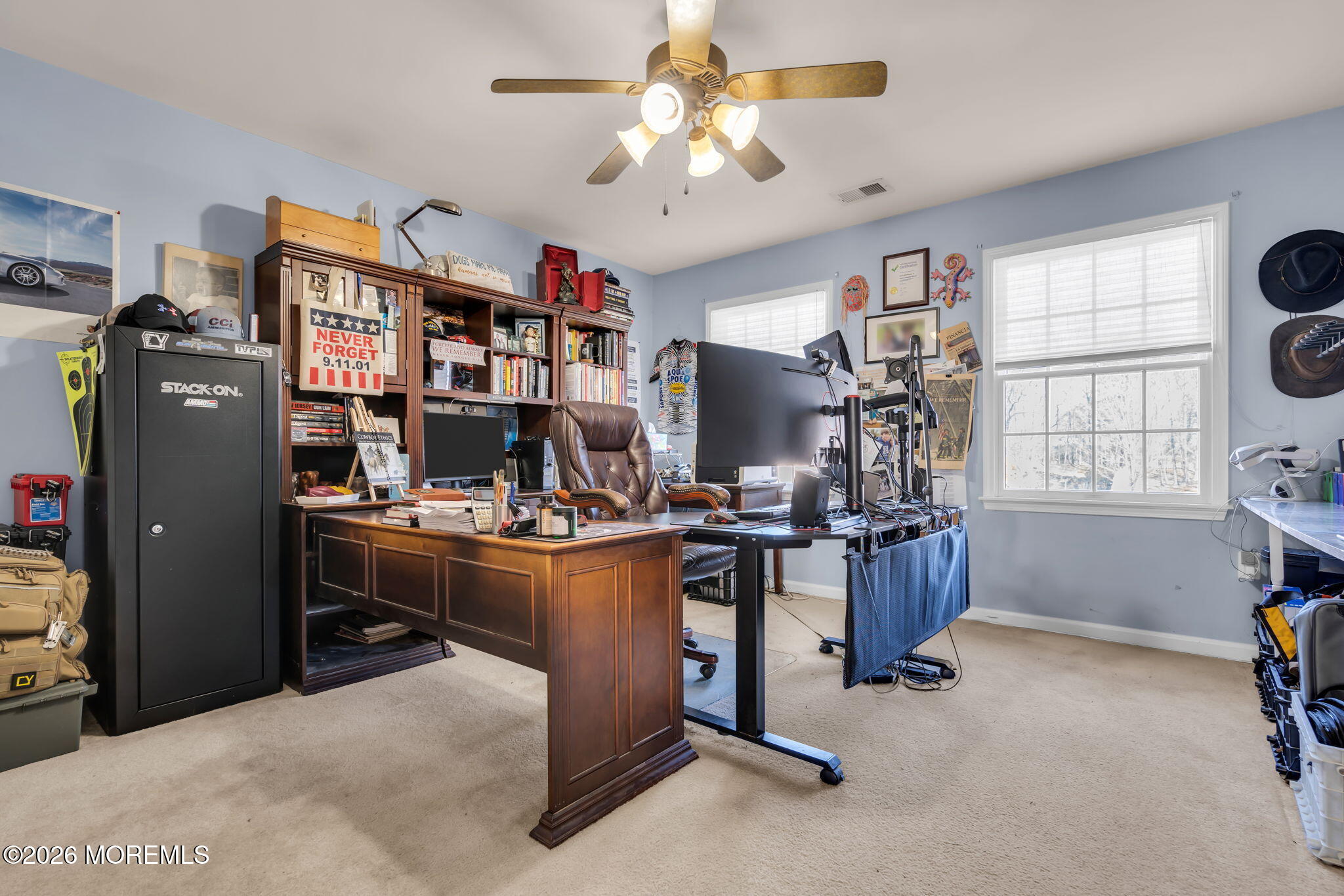 197 Benjamin Street Toms River, NJ 08755 - Photo 35 of 49 a view of a workspace with furniture and a window