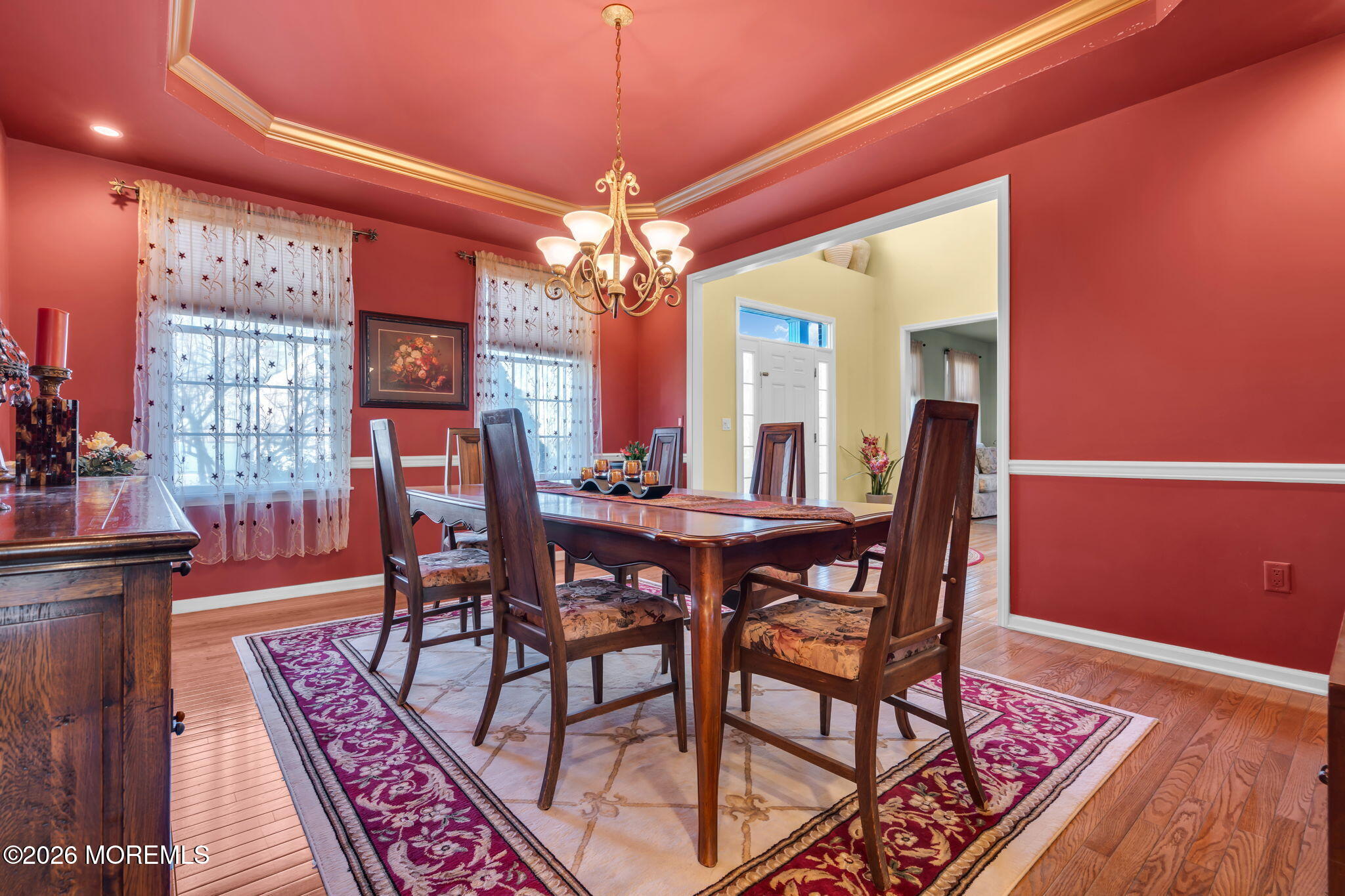 197 Benjamin Street Toms River, NJ 08755 - Photo 4 of 49 a view of a dining room with furniture and chandelier