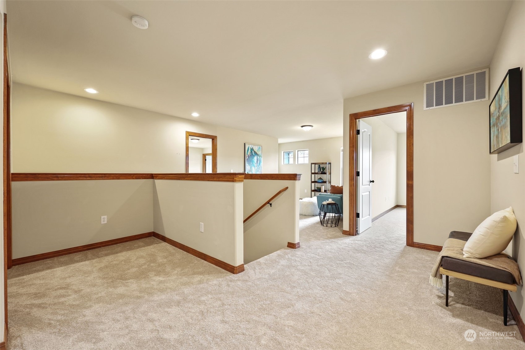 3206 172 Street Southeast Bothell, WA 98012 - Photo 21 of 35 a view of a livingroom with furniture and a ceiling fan