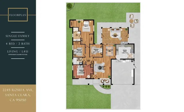 $1,788,000 | 2245 Rosita Avenue, Santa Clara, CA 95050