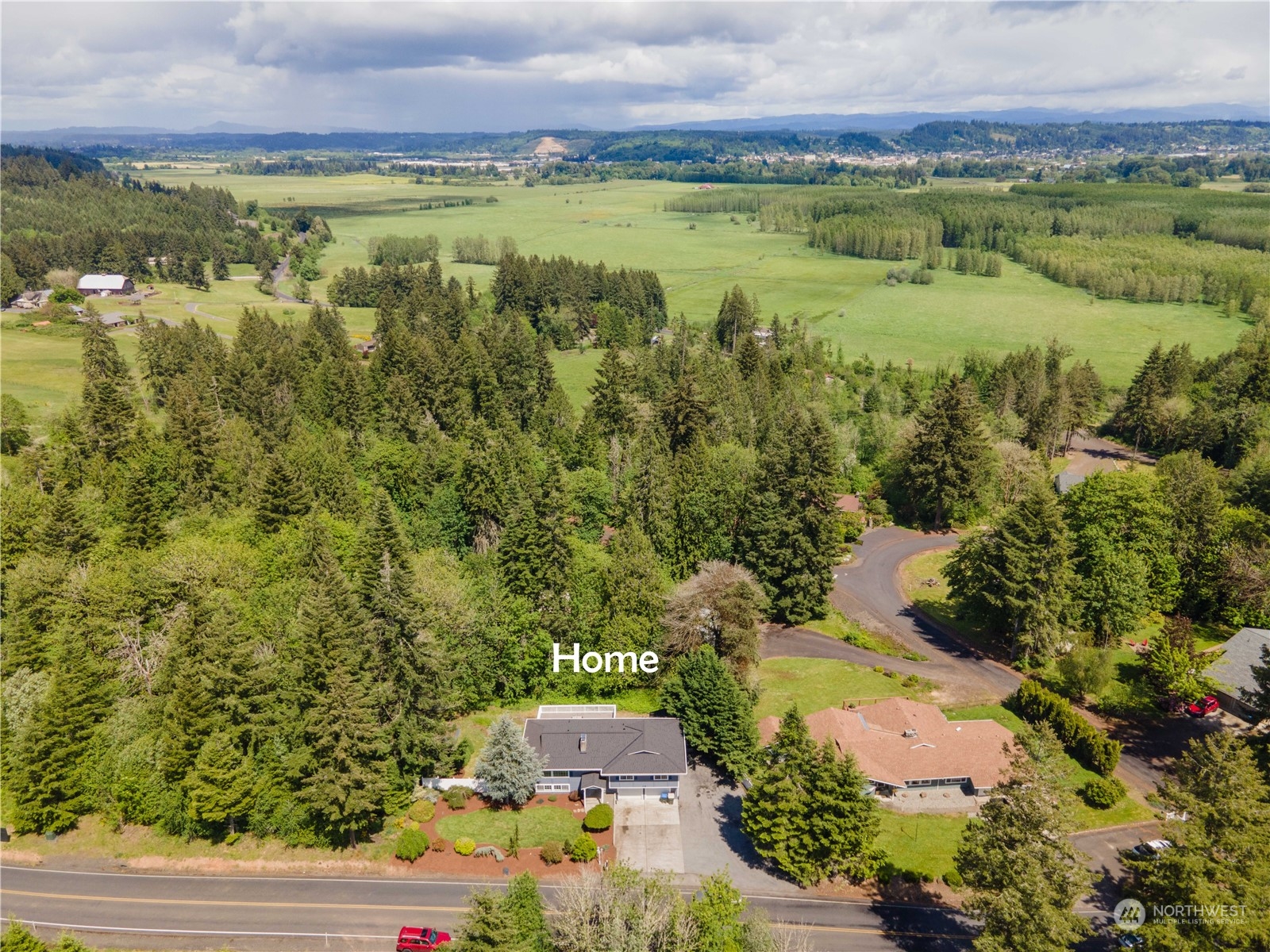 172 Brockway Road Chehalis, WA 98532 - Photo 5 of 33 an aerial view of a houses with a lake view