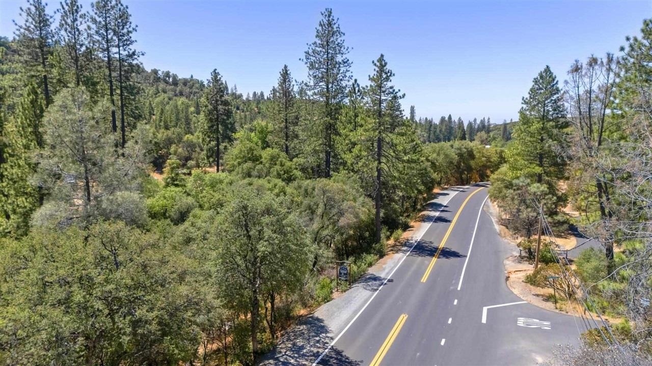 a view of a yard in front of a house