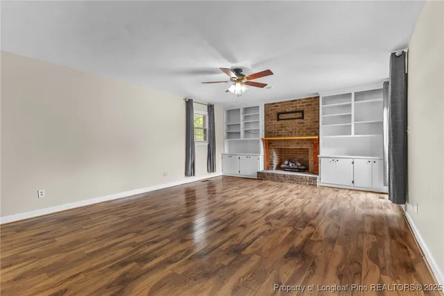 a view of a livingroom with a flat screen tv