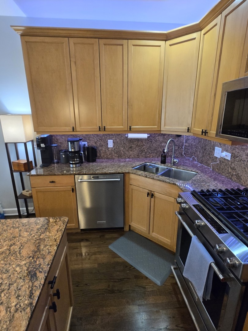1915 South State Street, Unit 3 Chicago, IL 60616 - Photo 4 of 29 a kitchen with a sink stove and cabinets