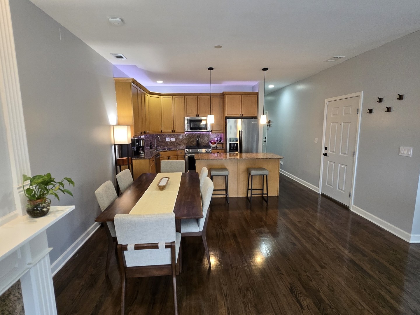 1915 South State Street, Unit 3 Chicago, IL 60616 - Photo 7 of 29 a view of a dining room with furniture and wooden floor