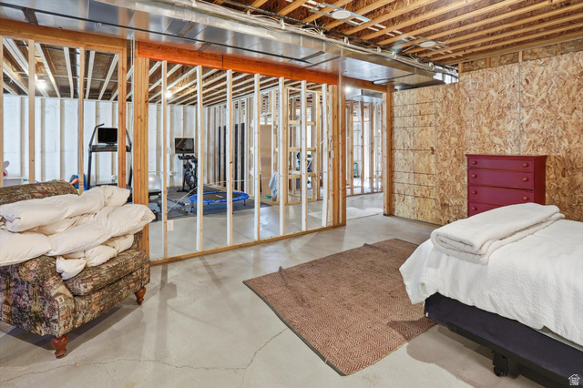 534 East Fish Hatchery Road Mantua, UT 84324 - Photo 54 of 87 Bedroom with finished concrete flooring