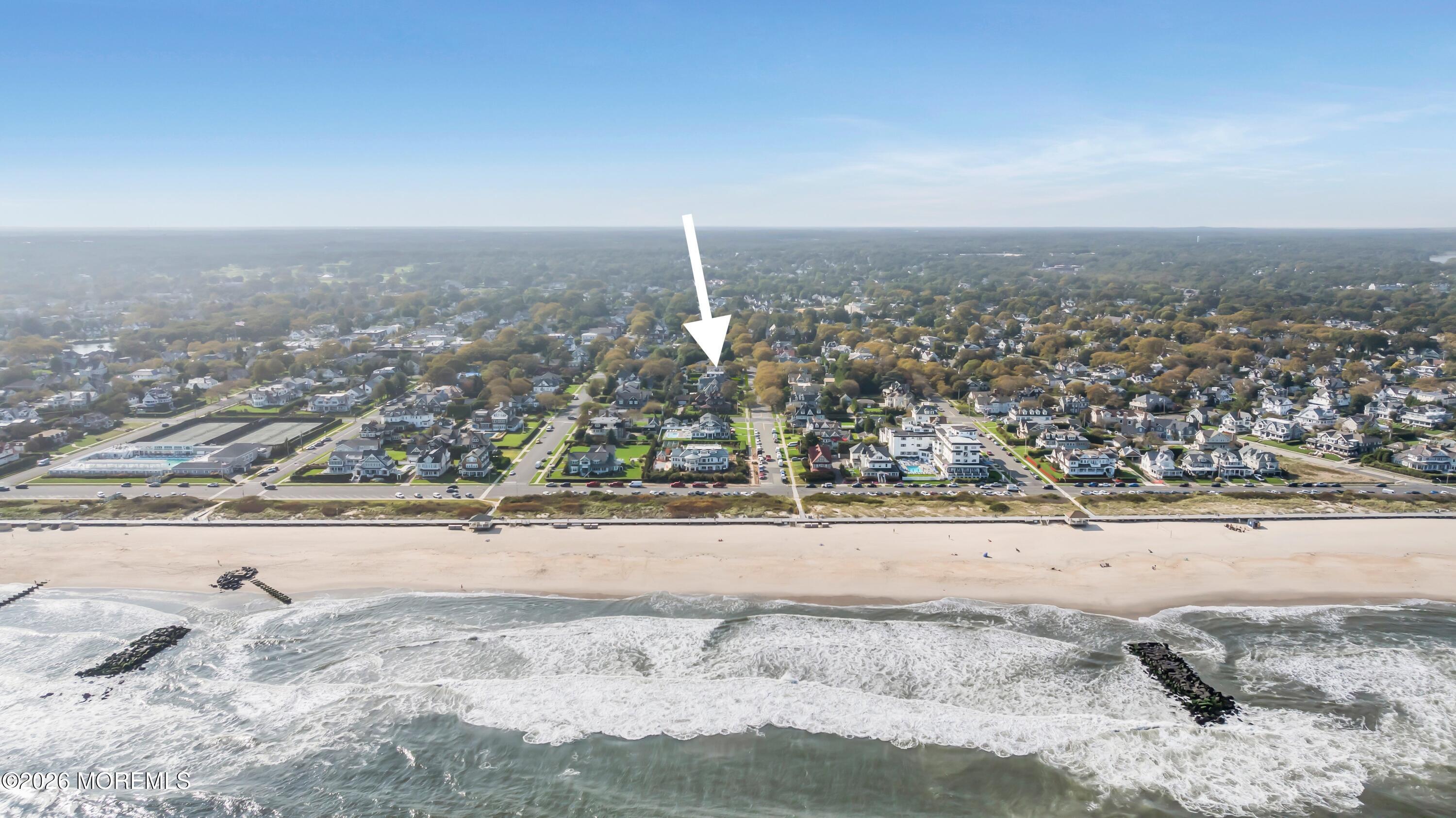 117 Madison Avenue Spring Lake, NJ 07762 - Photo 33 of 96 an aerial view of beach and city