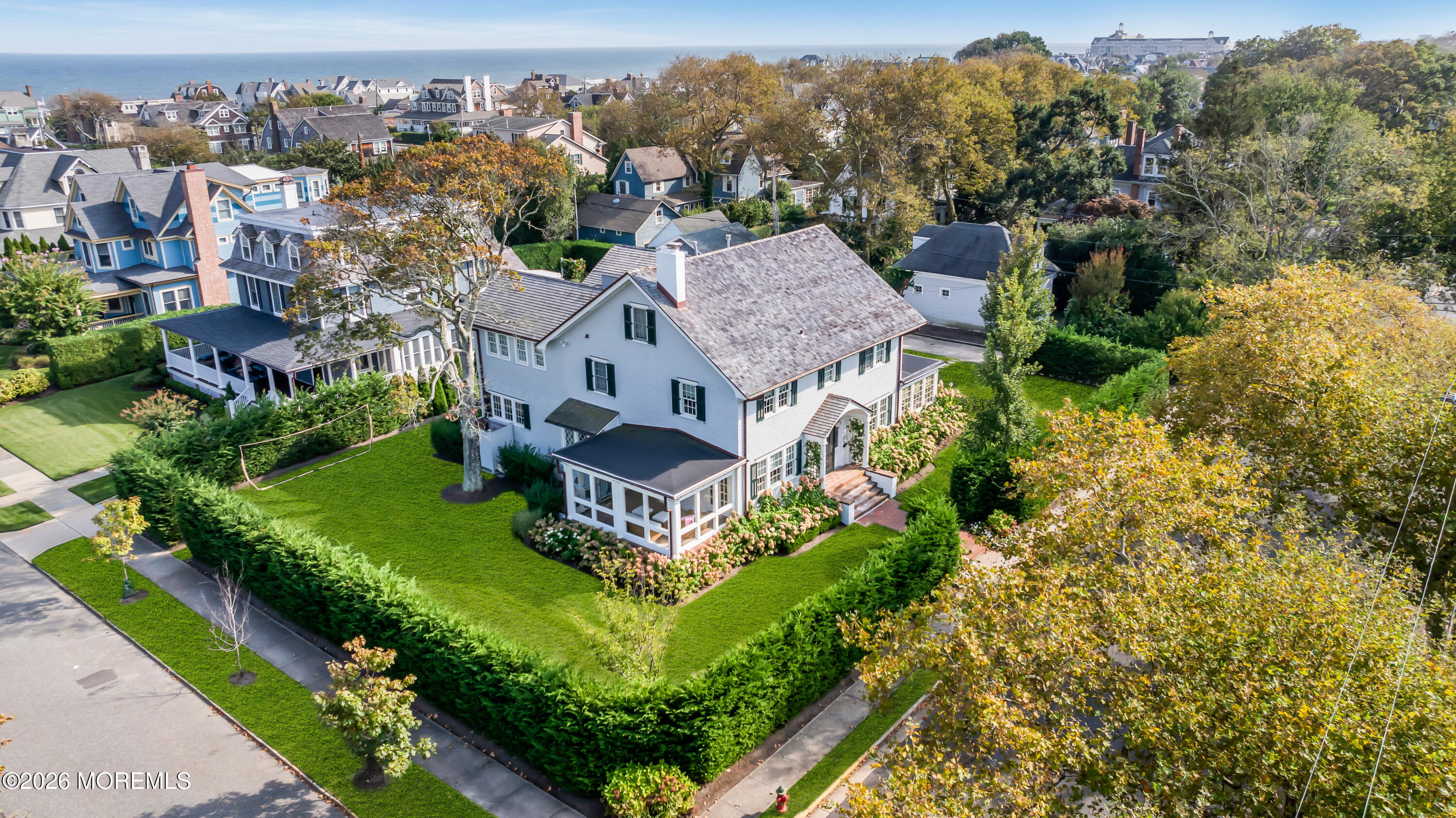 117 Madison Avenue Spring Lake, NJ 07762 - Photo 61 of 96 an aerial view of a house with a garden
