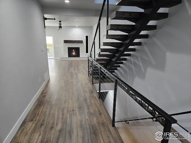 wooden floor in an empty room with wooden floor