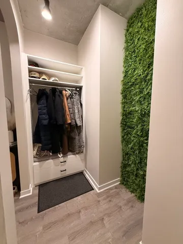 a view of walk in closet