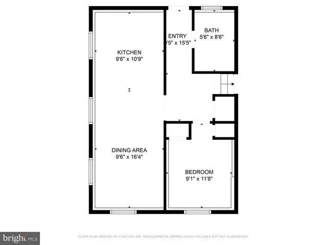 a picture of a bench in front of a door