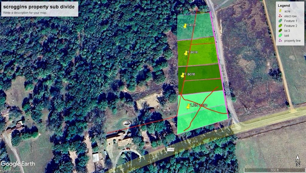 4350 County Rd SE 4350 Scroggins, TX 75480 - Photo 3 of 4 Map / location featuring property parcel outlined