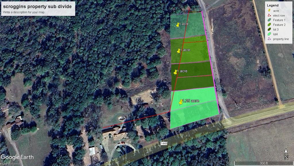 4350 County Rd SE 4350 Scroggins, TX 75480 - Photo 4 of 4 Map / location with property parcel outlined