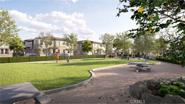 a park view with a sitting space