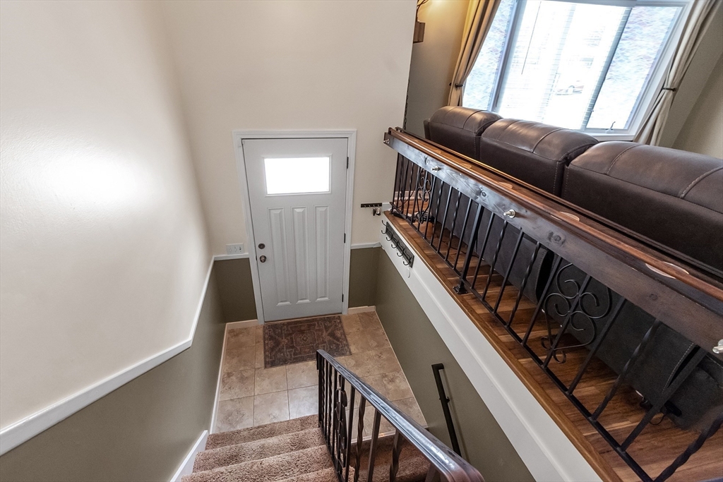 24 George Street Charlton, MA 01507 - Photo 28 of 42 a view of stair and wooden floor