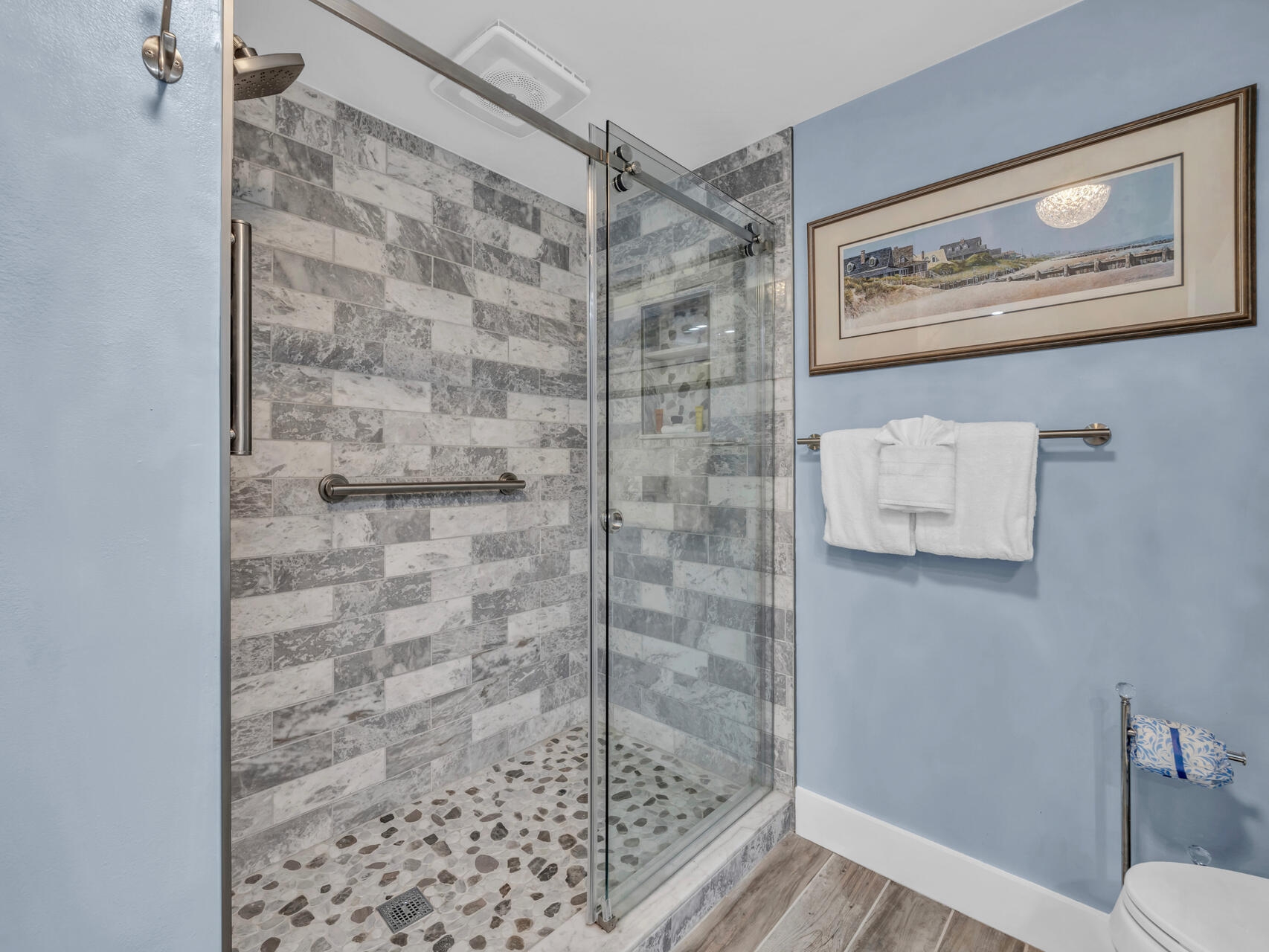 1096 Scenic Gulf Drive, Unit 1401/1401A Miramar Beach, FL 32550 - Photo 15 of 77 a bathroom with a shower and a toilet