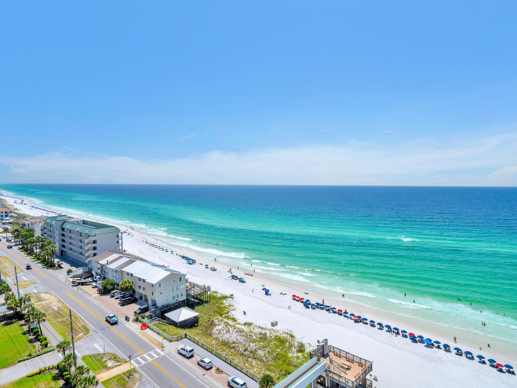 1096 Scenic Gulf Drive, Unit 1401/1401A Miramar Beach, FL 32550 - Photo 44 of 77 an aerial view of beach and ocean view
