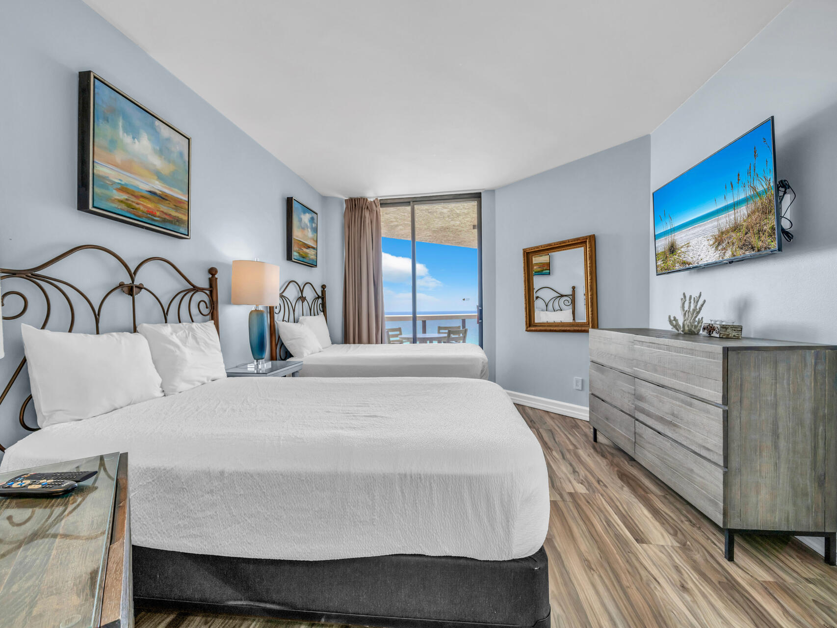 1096 Scenic Gulf Drive, Unit 1401/1401A Miramar Beach, FL 32550 - Photo 10 of 77 a bedroom with a large bed and a window