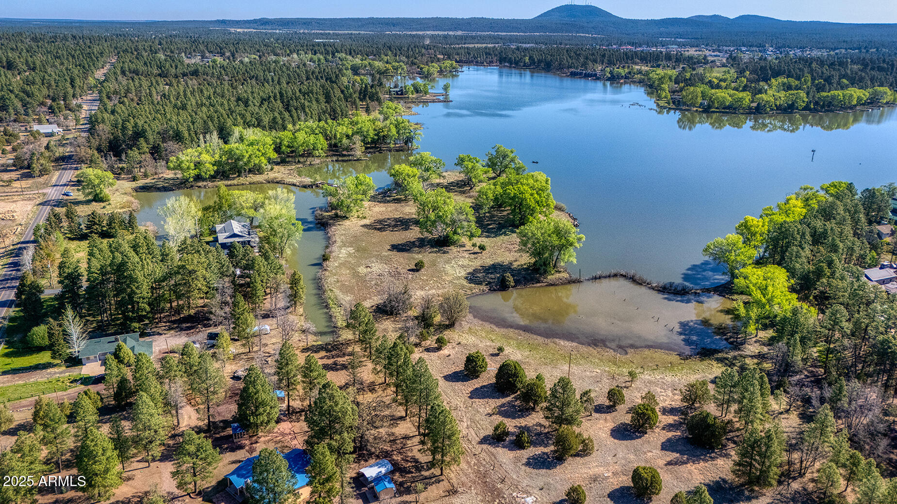 Pinetop-lakeside Larson Road Lakeside, AZ 85929 - Photo 16 of 45 an aerial view of lake residential house and outdoor space