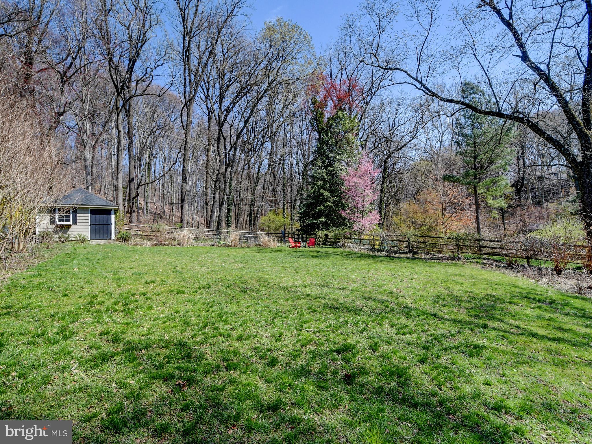 405 Edgevale Road Baltimore, MD 21210 - Photo 24 of 26 Trees abound in the back yard