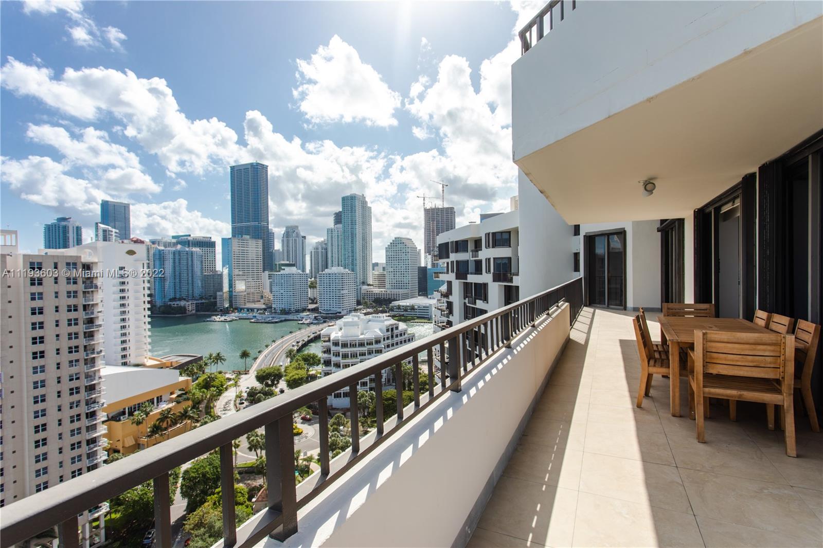 520 Brickell Key Drive, Unit PH03 Miami, FL 33131 - Photo 30 of 75 a view of balcony with furniture