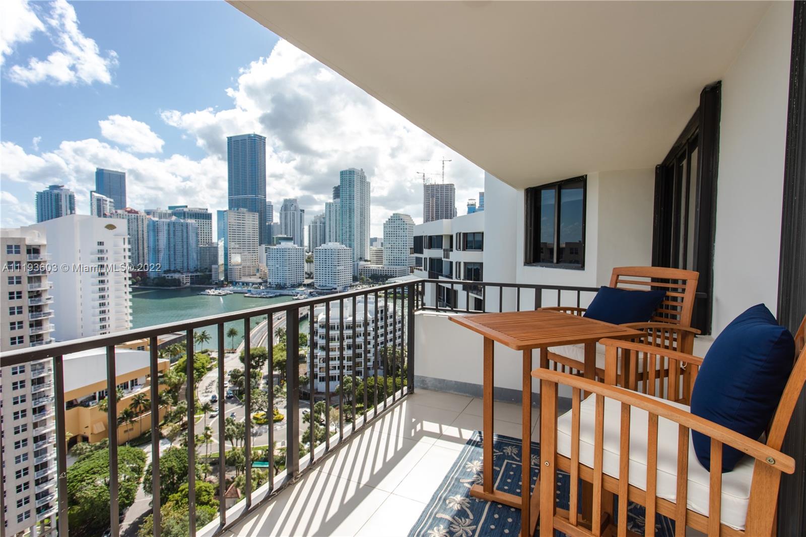 520 Brickell Key Drive, Unit PH03 Miami, FL 33131 - Photo 46 of 75 a view of a balcony with furniture