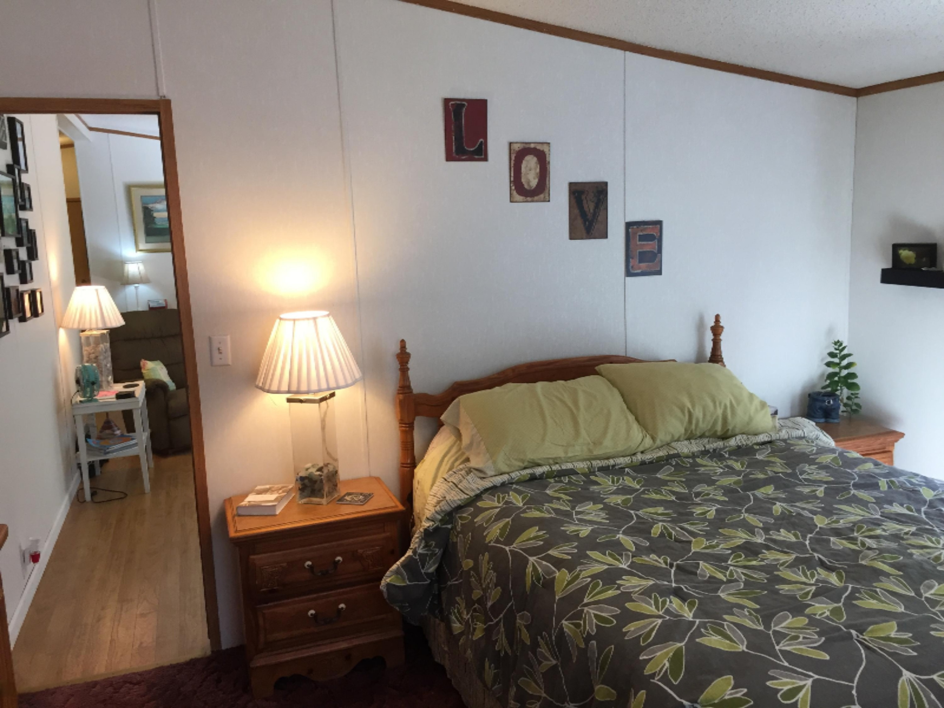 7040 North High Bridge Road Kaleva, MI 49645 - Photo 37 of 50 Master Bedroom off Living Rm