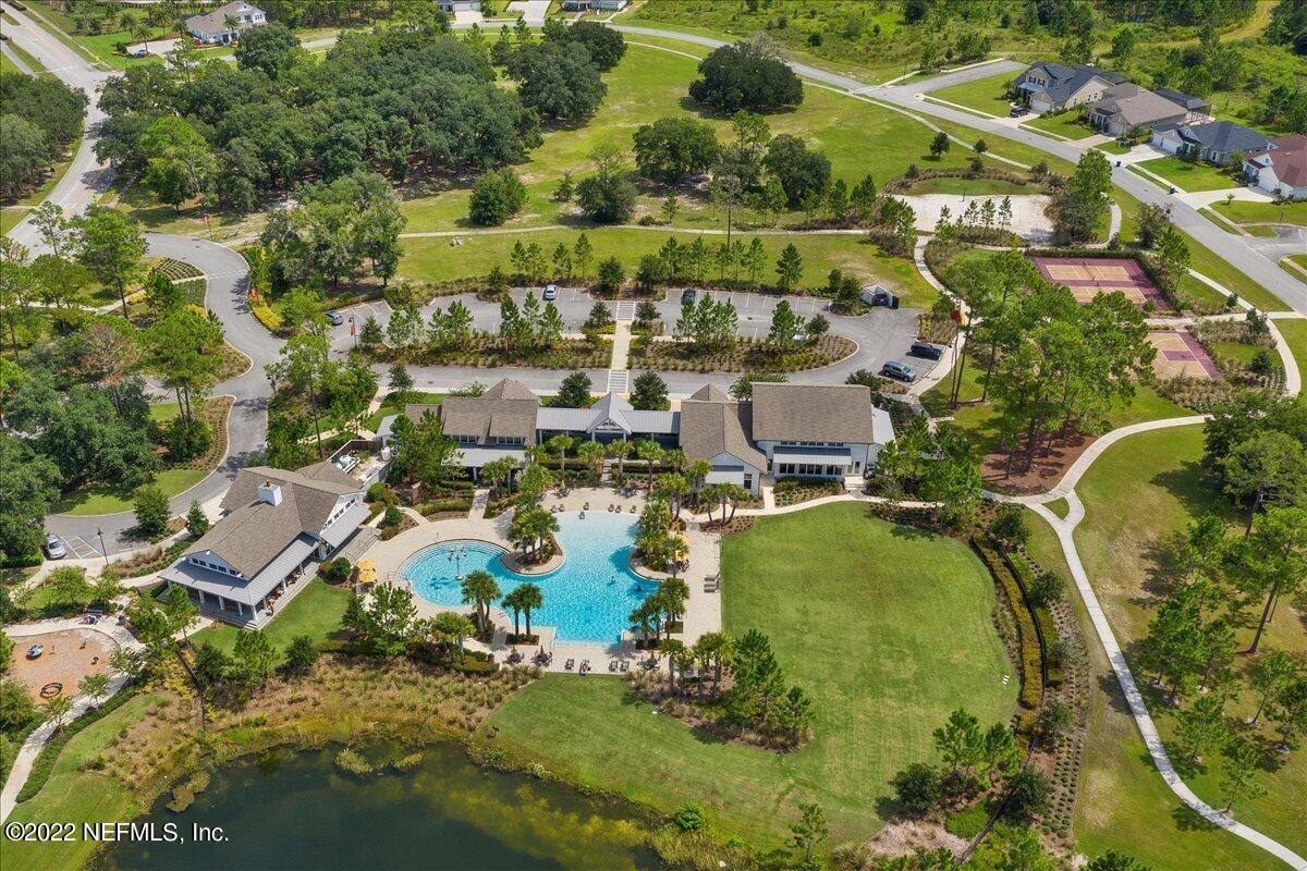 27 Red Twig Way St. Augustine, FL 32092 - Photo 46 of 47 an aerial view of residential houses with outdoor space and swimming pool