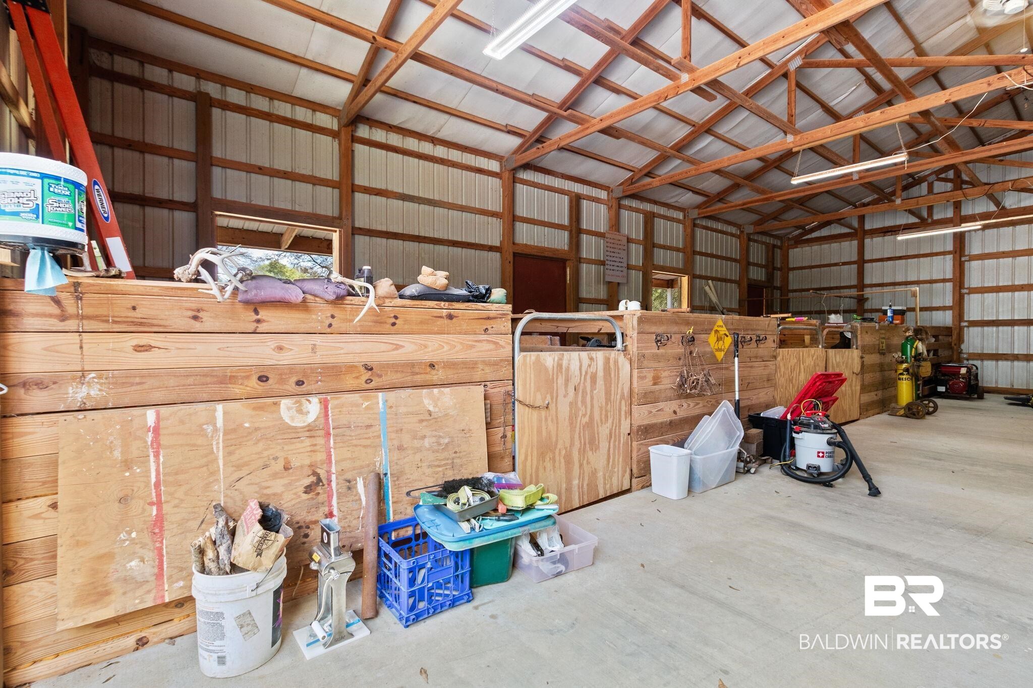 24250 Hack Road Bay Minette, AL 36507 - Photo 69 of 88 Inside with 4 horse stalls