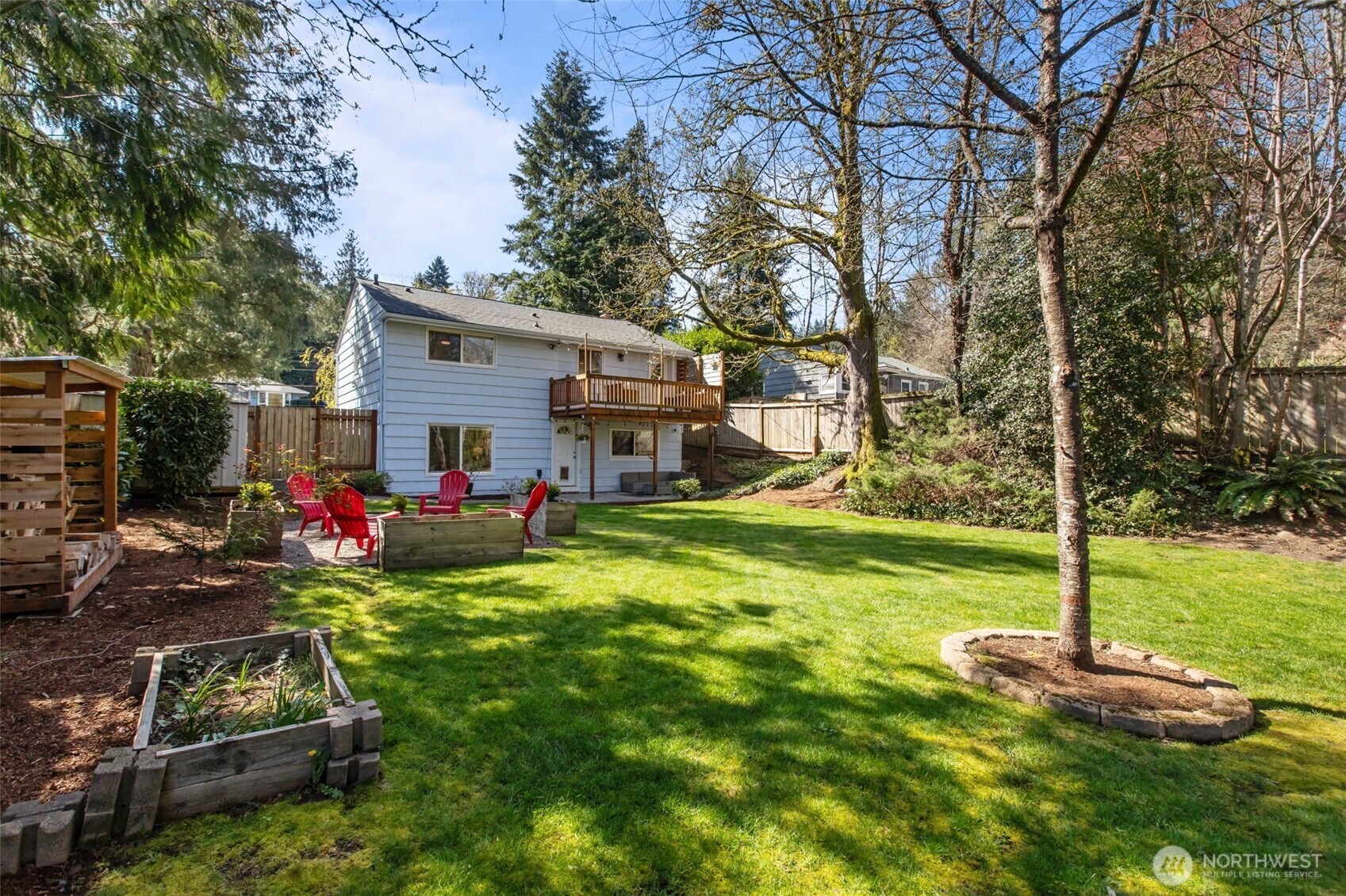 2018 Northeast 97th Street Seattle, WA 98115 - Photo 4 of 39 a view of a backyard with a small cabin