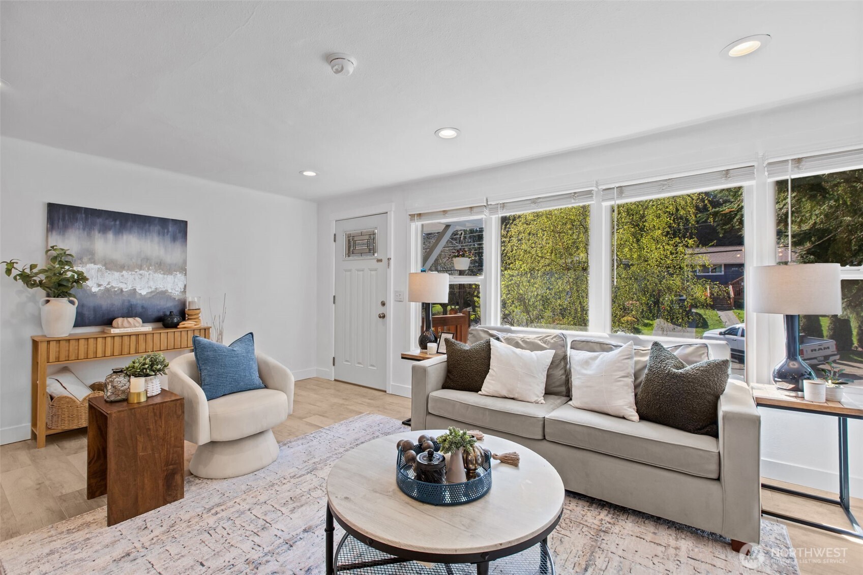 2018 Northeast 97th Street Seattle, WA 98115 - Photo 8 of 39 a living room with furniture and a large window